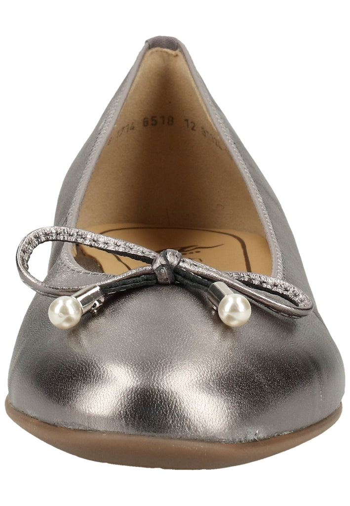 ara Ballerinas Glattleder Zinn