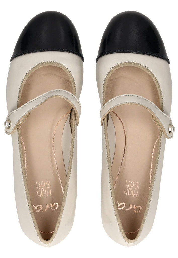 ara Ballerinas Leder Blau