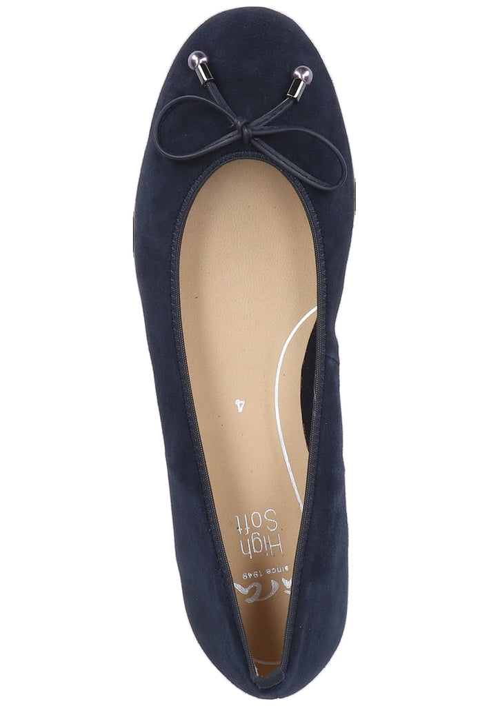 ara Ballerinas Leder Blau