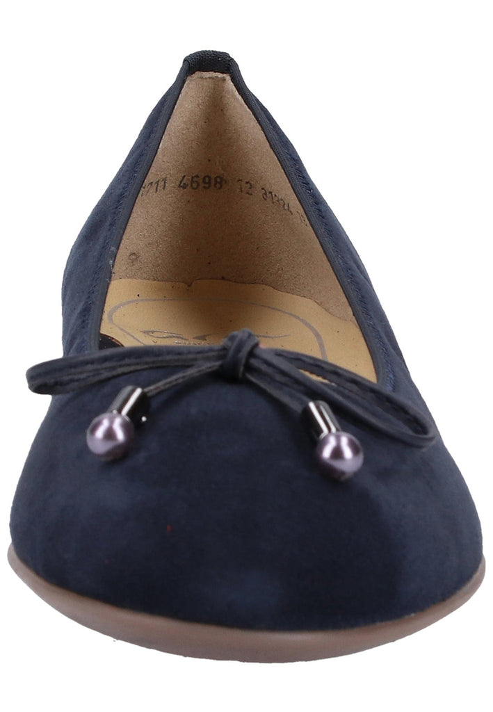 ara Ballerinas Leder Blau