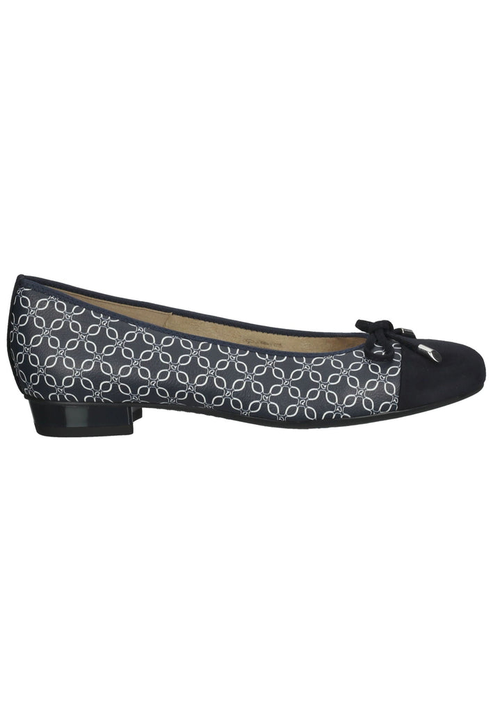 ara Ballerinas Leder Blau