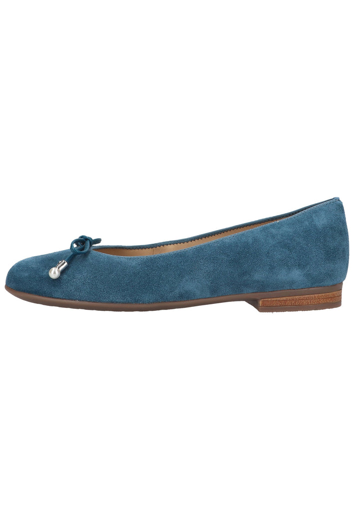ara Ballerinas Leder Blau