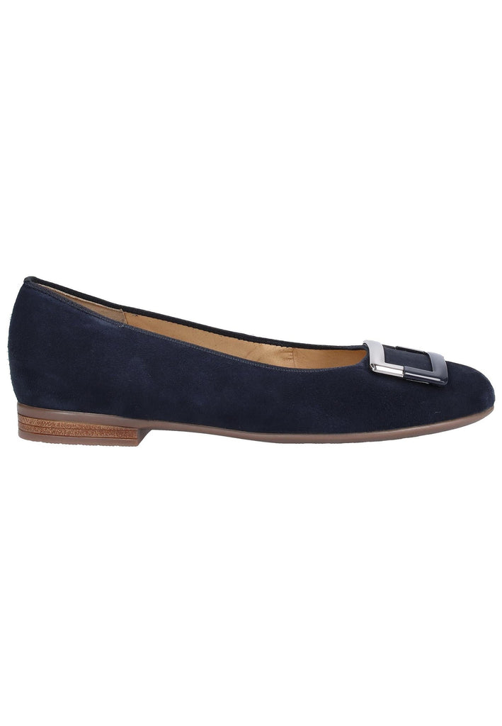 ara Ballerinas Leder Blau