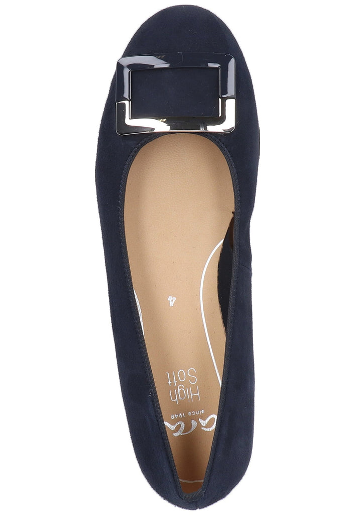 ara Ballerinas Leder Blau