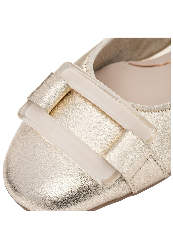 ara Ballerinas Leder Platin