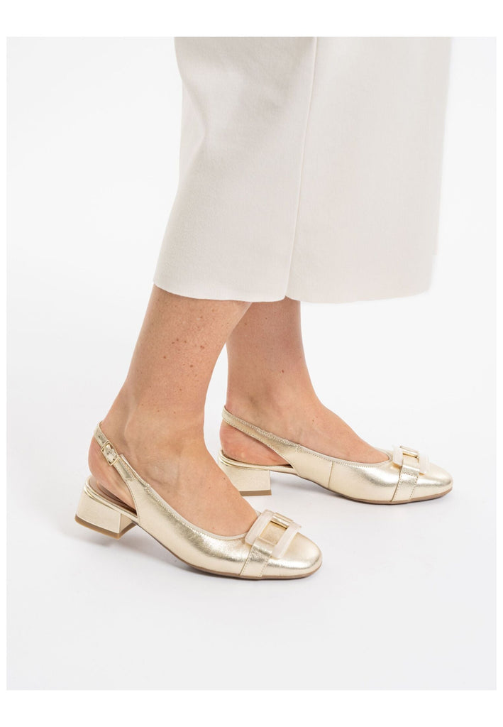 ara Ballerinas Leder Platin