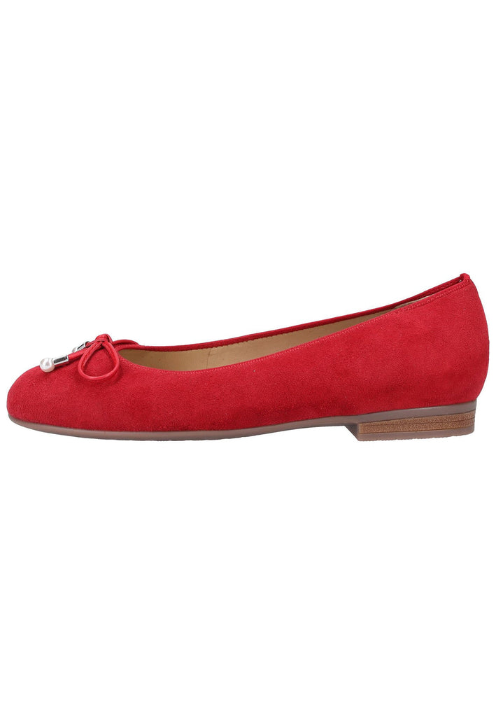 ara Ballerinas Leder Rot