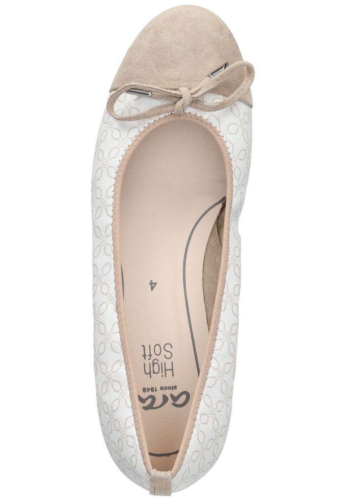 ara Ballerinas Leder Sand