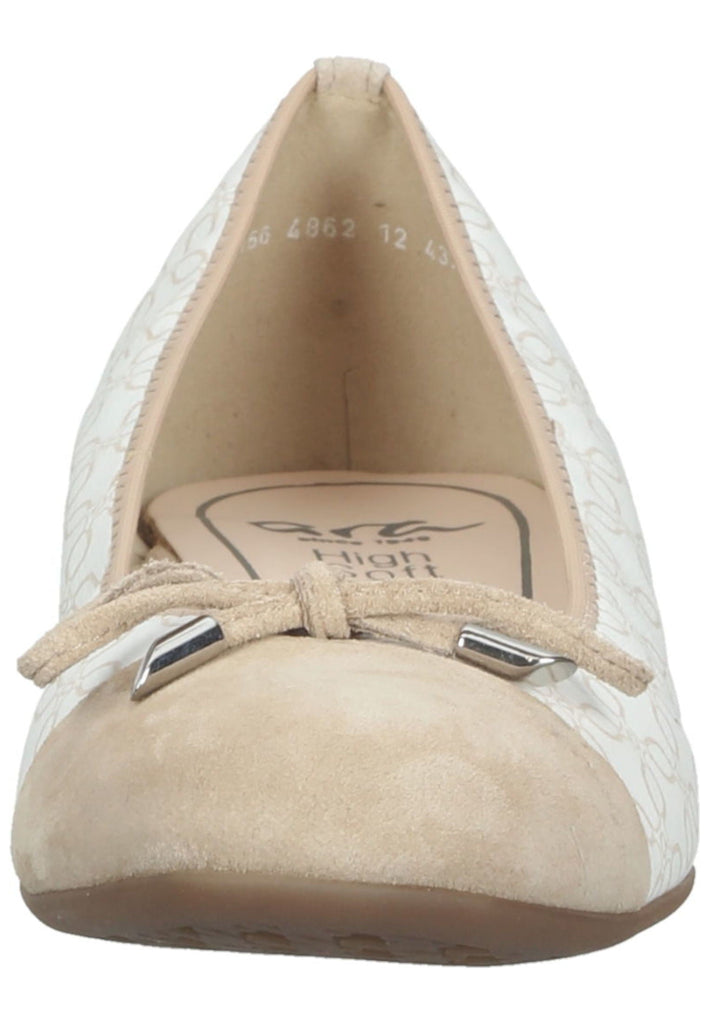 ara Ballerinas Leder Sand
