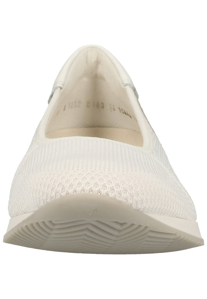 ara Ballerinas Leder/Textil Weiß