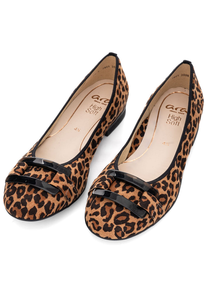 ara Ballerinas Lederimitat Beige