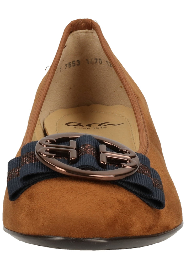 ara Ballerinas Textil Cognac