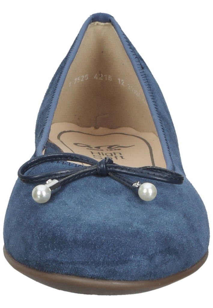 ara Ballerinas Veloursleder Dunkelblau