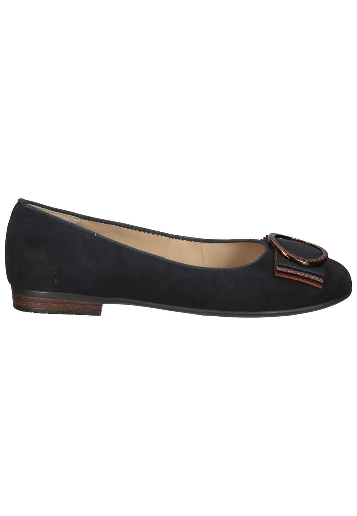 ara Ballerinas Veloursleder Dunkelblau
