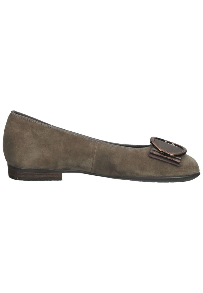 ara Ballerinas Veloursleder Dunkelgrün