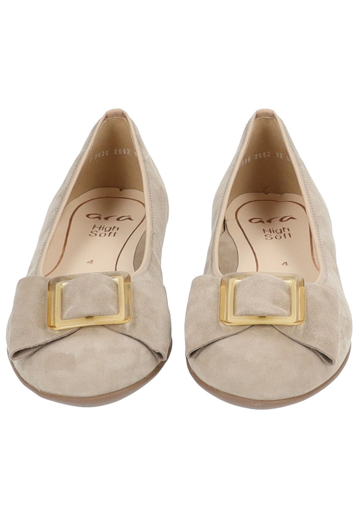 ara Ballerinas Veloursleder Sand