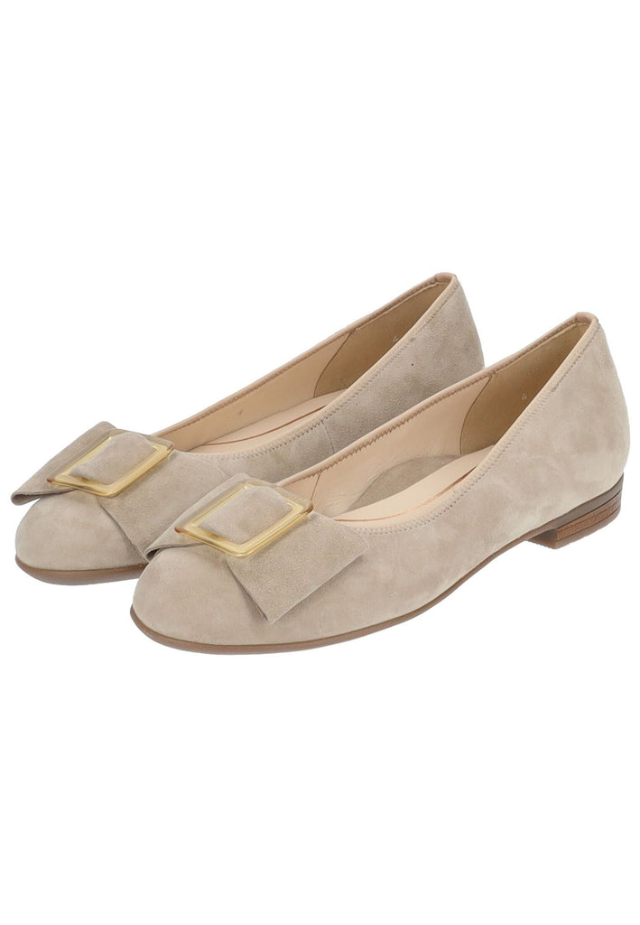 ara Ballerinas Veloursleder Sand