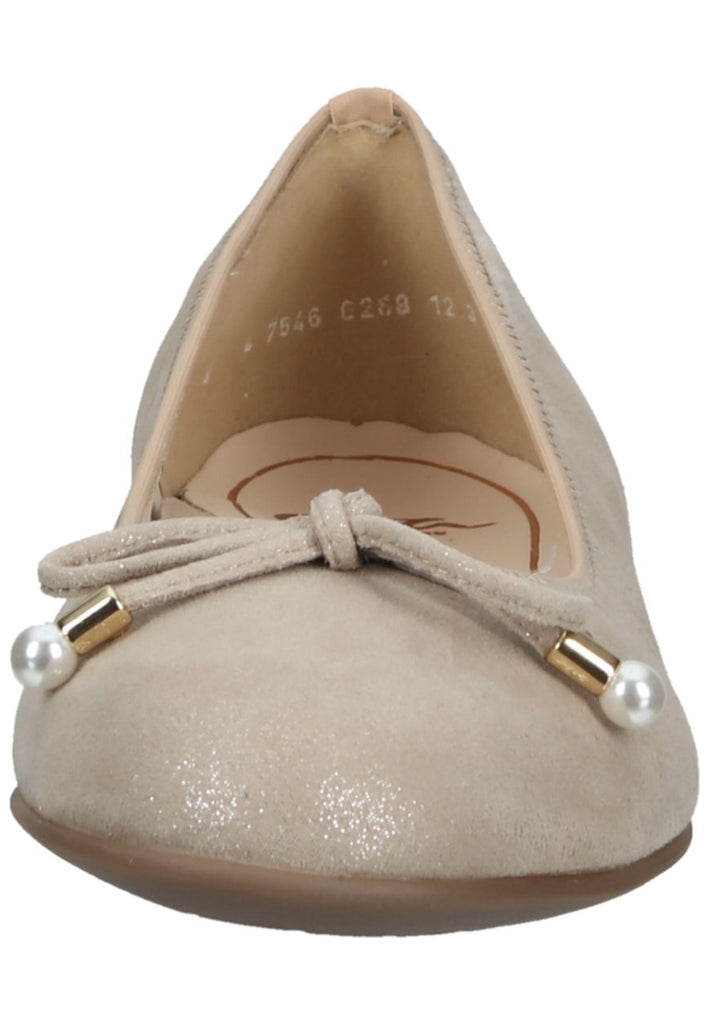 ara Ballerinas Veloursleder Sand