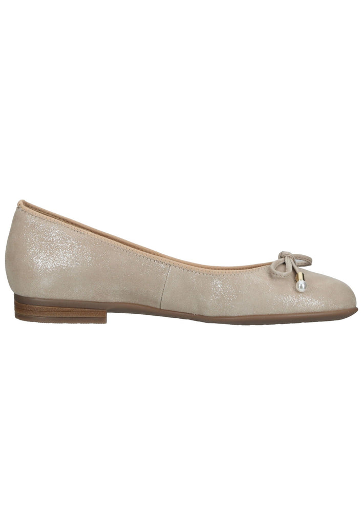 ara Ballerinas Veloursleder Sand