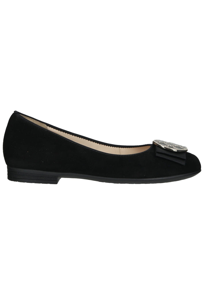 ara Ballerinas Veloursleder Schwarz