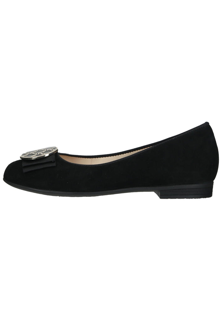 ara Ballerinas Veloursleder Schwarz