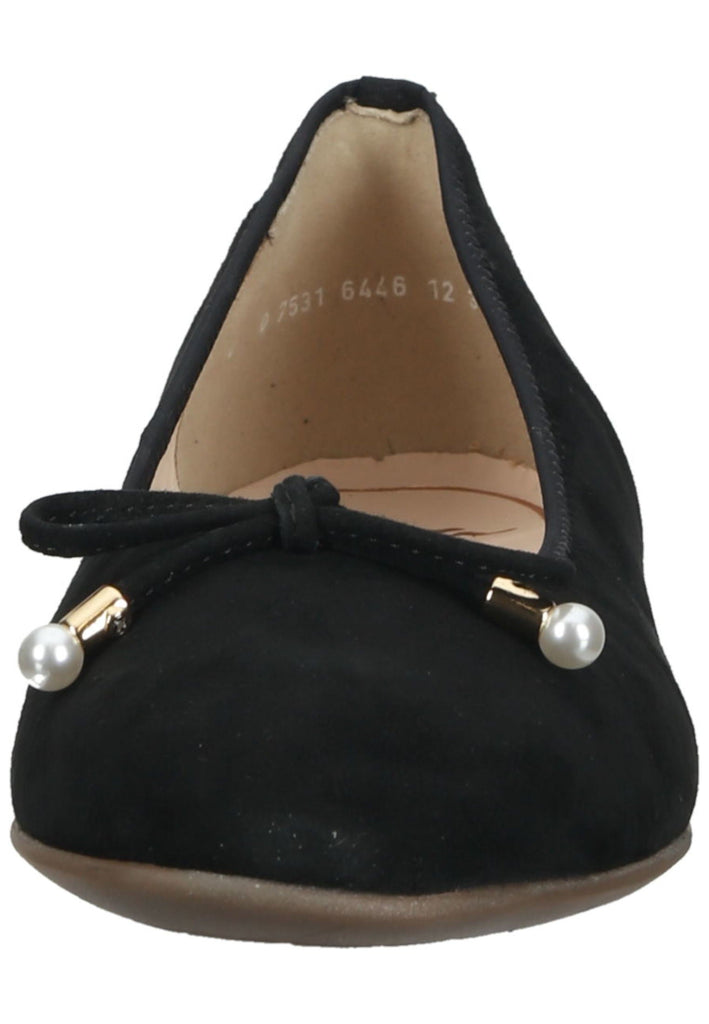 ara Ballerinas Veloursleder Schwarz