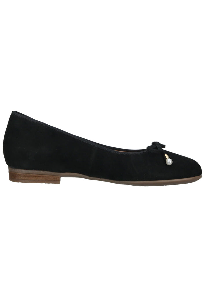 ara Ballerinas Veloursleder Schwarz