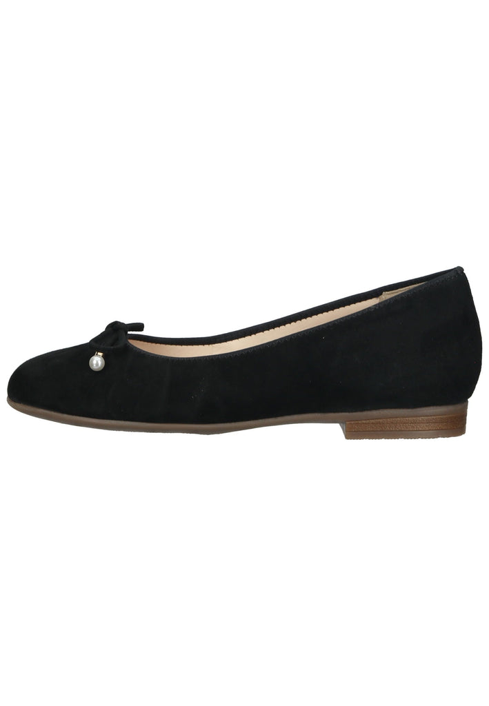 ara Ballerinas Veloursleder Schwarz
