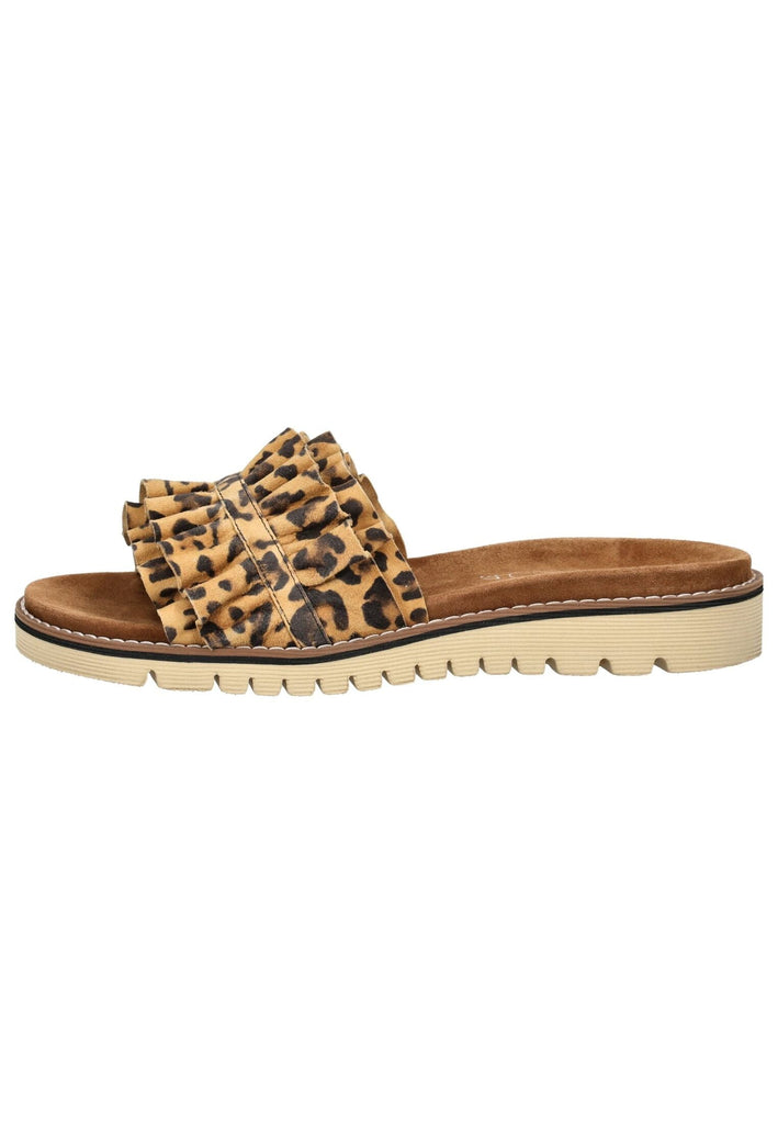 Pantoletten ara Pantoletten Lederimitat Beige/Braun