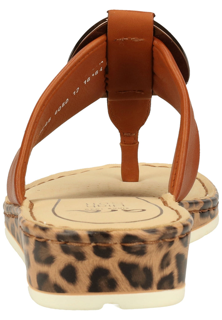 ara Pantoletten Glattleder Cognac