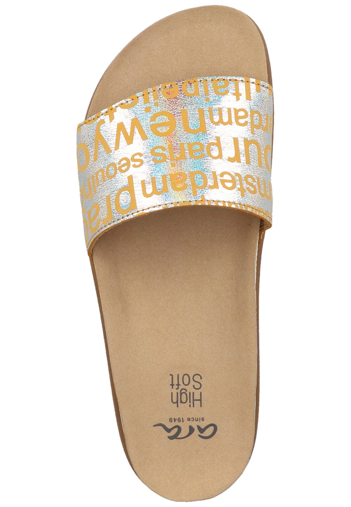 ara Pantoletten Glattleder Orange