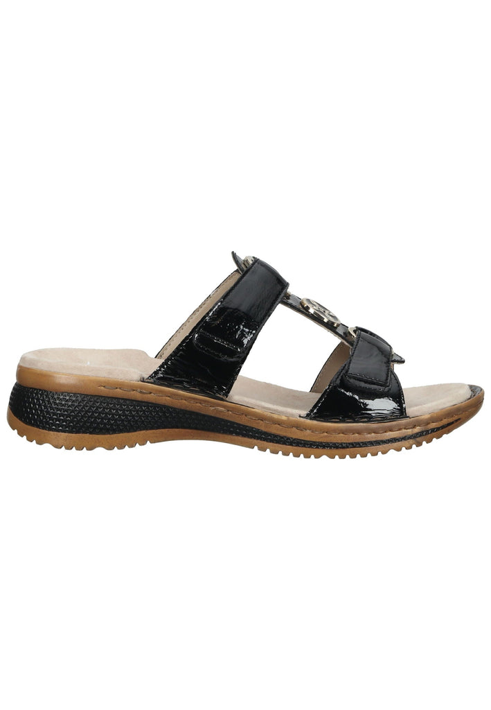 ara Pantoletten Glattleder Schwarz