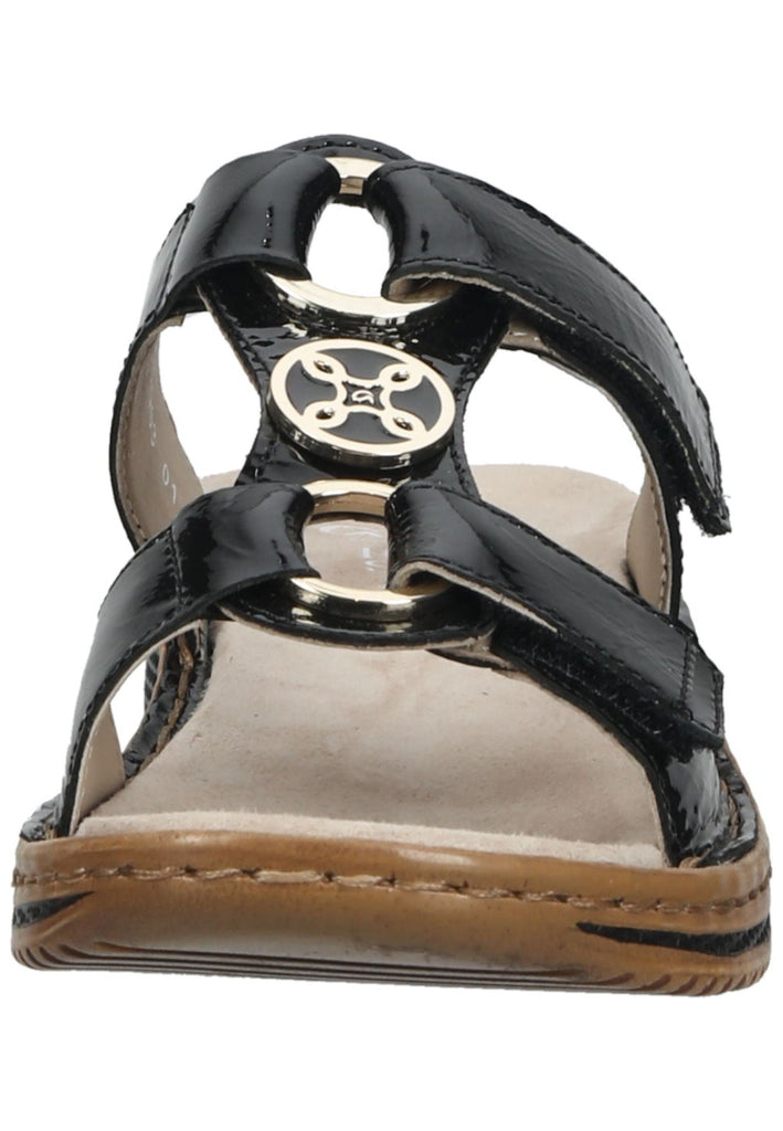 ara Pantoletten Glattleder Schwarz