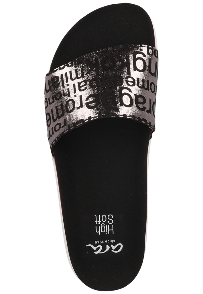 ara Pantoletten Glattleder Schwarz