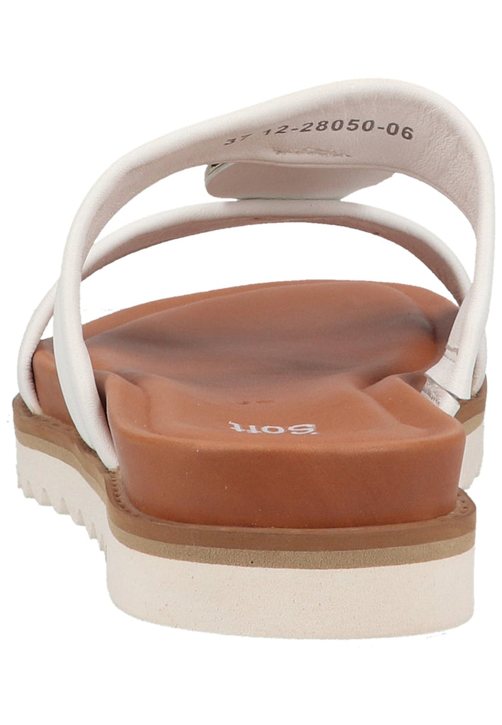 ara Pantoletten Glattleder Weiß