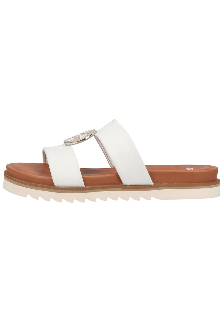 ara Pantoletten Glattleder Weiß