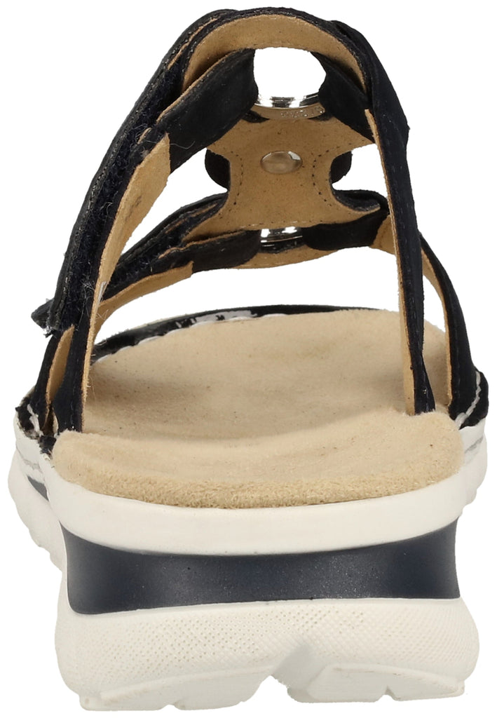 ara Pantoletten Leder Blau