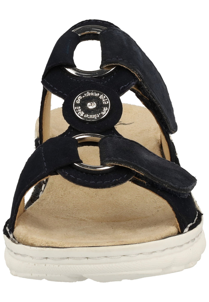 ara Pantoletten Leder Blau