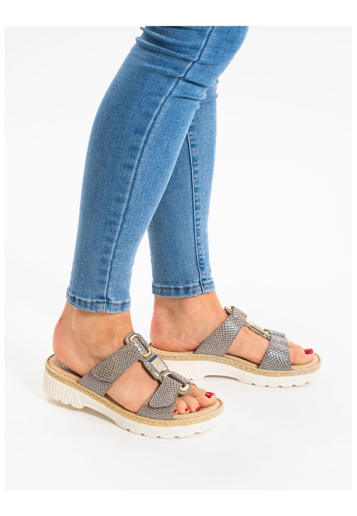 ara Pantoletten Leder Cashmere