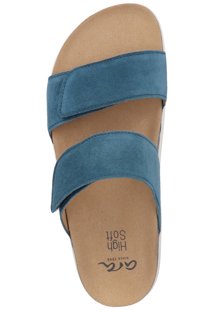 ara Pantoletten Leder Grau