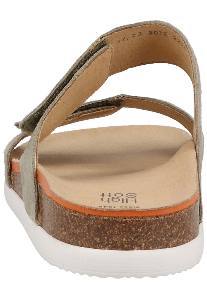 ara Pantoletten Leder Grün