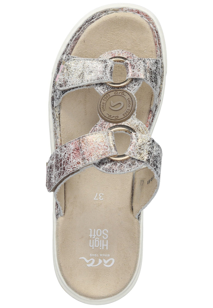 ara Pantoletten Leder Khaki