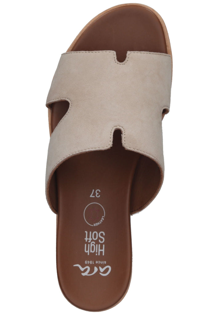 ara Pantoletten Leder Sand