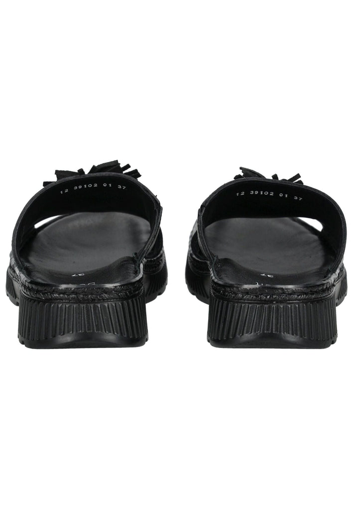 ara Pantoletten Leder Schwarz