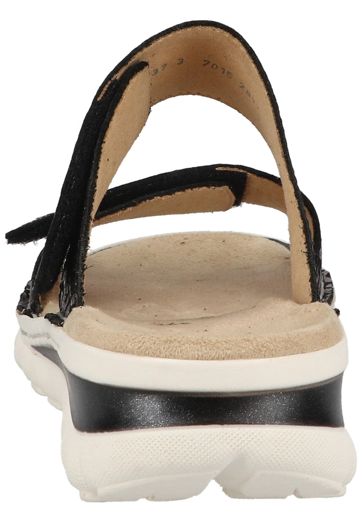 ara Pantoletten Leder Schwarz