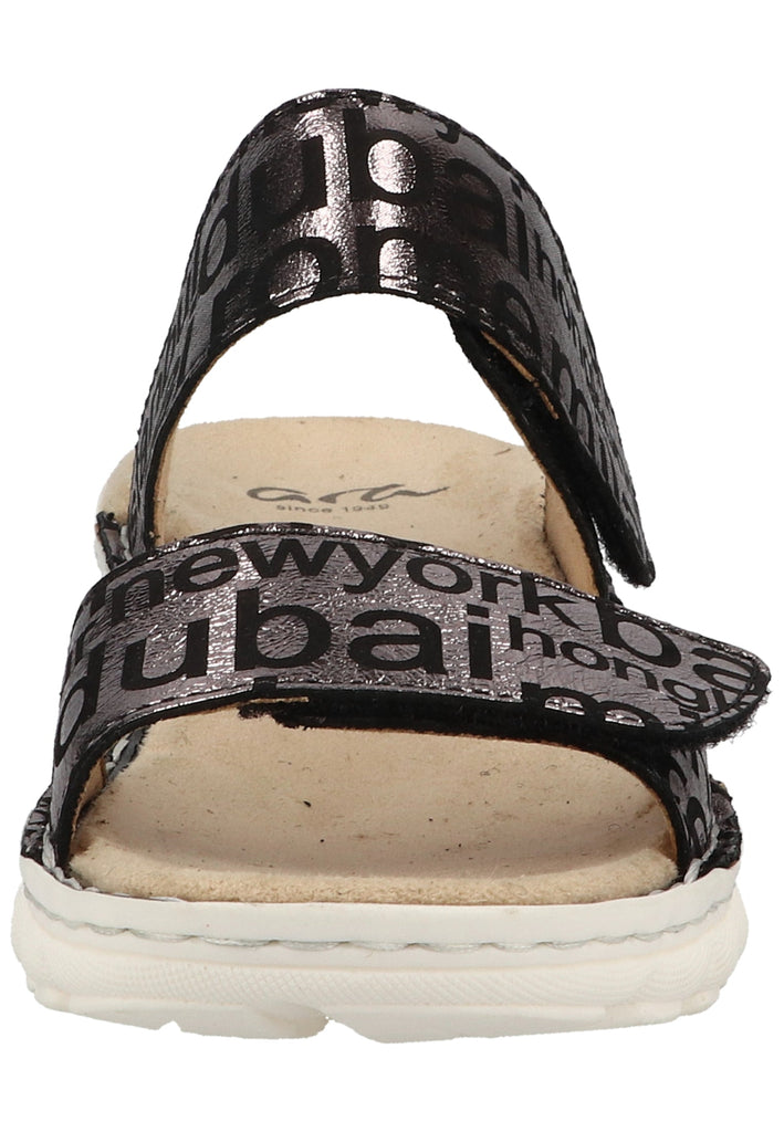 ara Pantoletten Leder Schwarz