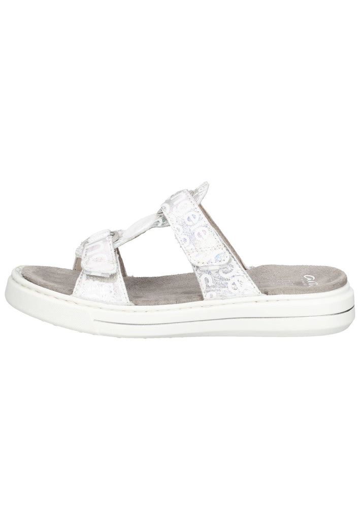 ara Pantoletten Leder Weiß