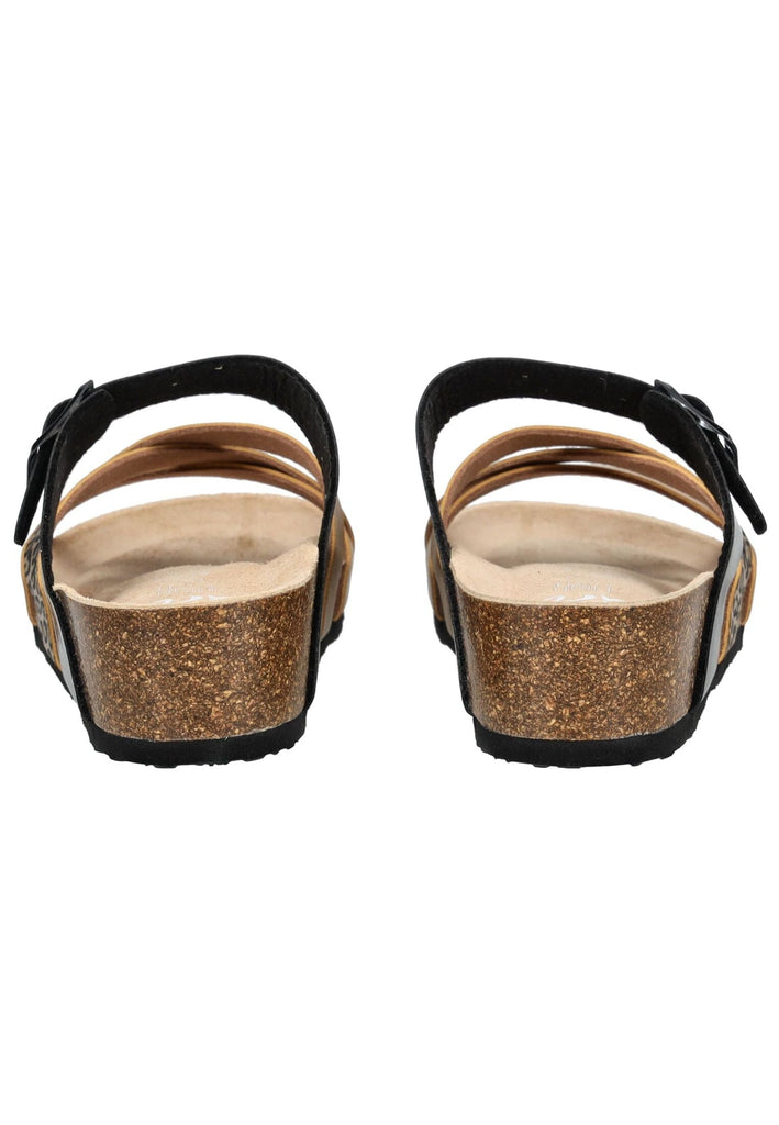 ara Pantoletten Lederimitat Cognac