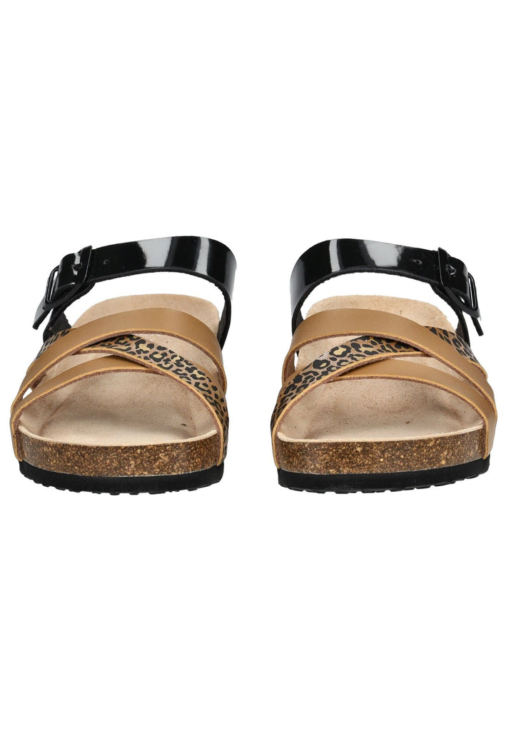 ara Pantoletten Lederimitat Cognac