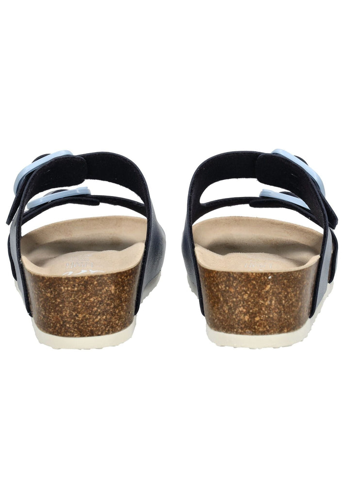 ara Pantoletten Lederimitat Hellblau